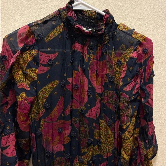 Farm Rio blue patterned dress - Picture 4 of 8